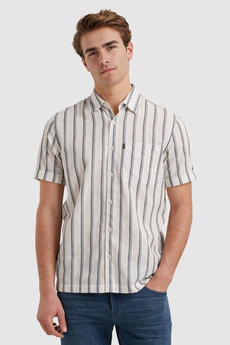 Vanguard short sleeve shirt dobby stripe